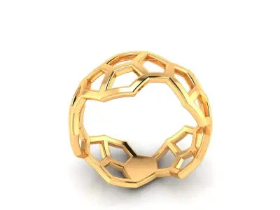 Ring M157 The luxury female abstract ring wedding 3D print model