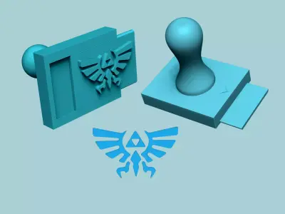 Stamp 102 - Zelda Icon - Fondant Decoration Maker Toy 3D print model