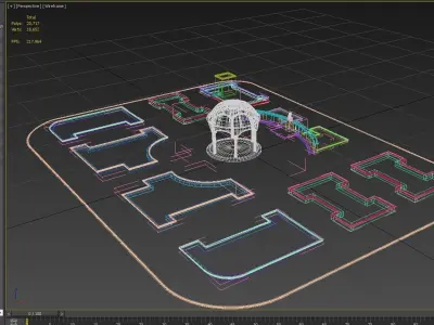 park low poly ready to unreal enginer Low-poly 3D model