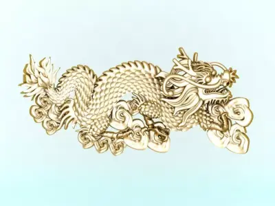 Dragon for jewelry - Dragon for ring - Dragon for pendant 3D print model
