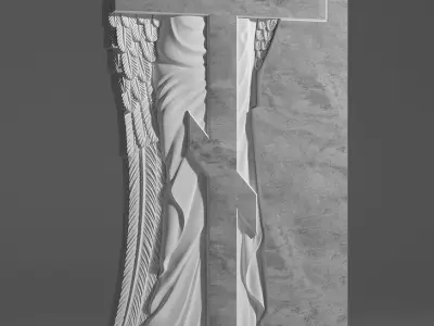 Angel Tombstone 3D model 3D model 3D model 3D model