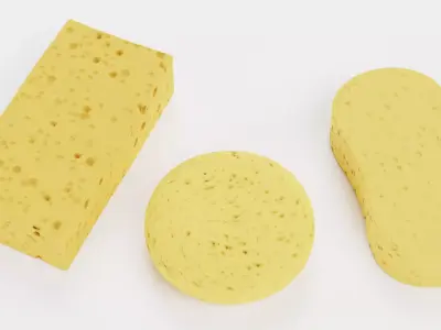 Sponge Collection - Household Cleaning Set 3D model