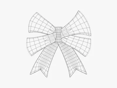 Ribbon Bow 3D model