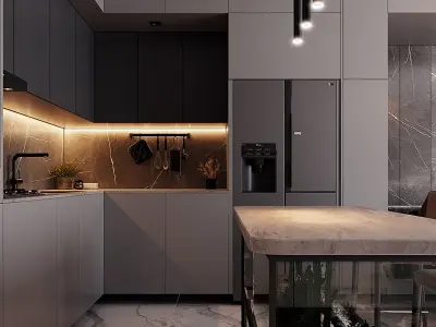 Escena interior  modelo 3d max y corona render 3D model
