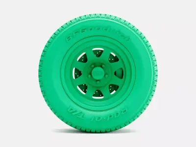 15x8 Cragar Nomad Wheel BFGoodrich Radial TA Tire 3D print model