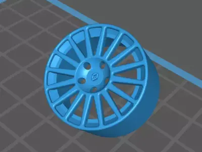 Renault Clio V6 Wheels 3D print model
