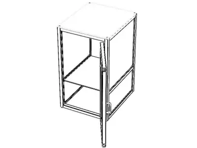 Aluminum Station Cabinet 3D model