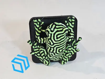 Tree Frog Multicolor Trailer Hitch Plug Cap 3D print model