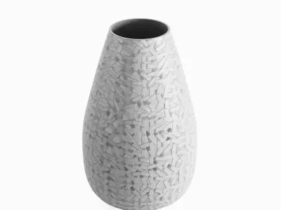 Porcelain Vase Set B Low-poly 3D model