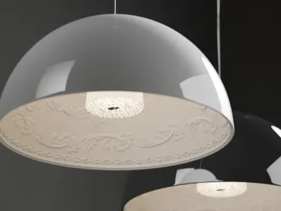 Flos Skygarden Pendant Lamp 60cm 3D model