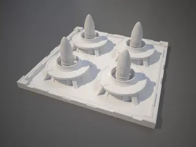 Miniature Nuclear Arsenal Hangar 3D print model