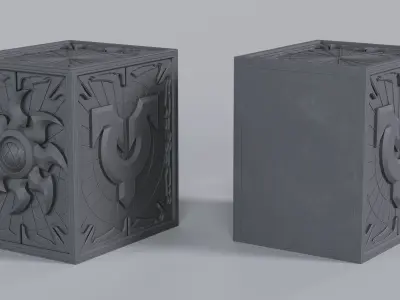 PLAINS  MTG COMMANDER DECK BOX 100 CARDS Color group 3D print model