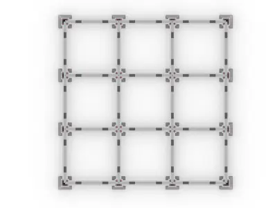 Steel Building 3D model