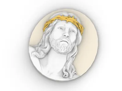 jesus head 3D print model