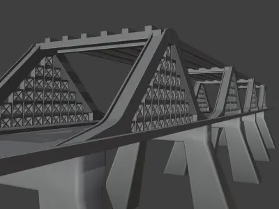 Metal Bridge 3D model