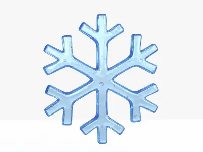 snowflake 3D model