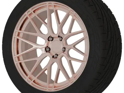 F1R F103 Aftermarket Wheel Low-poly 3D model