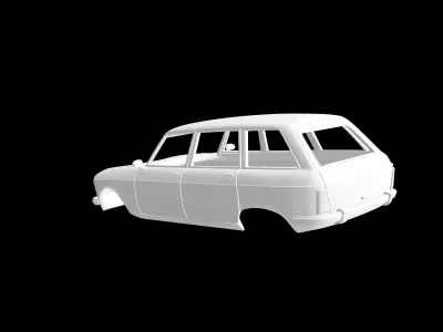 Peugeot 204 Break 3D print model