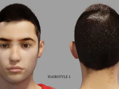 Fabian European Football Player Low-poly 3D model