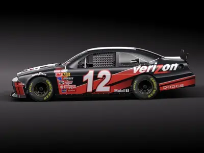 NASCAR 2010 Dodge Challenger 3D Model 3D model