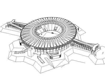 Maracana rio de janeiro stadium 3D model