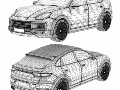 Porsche Cayenne 2022 3D model