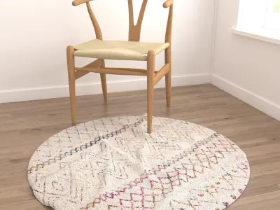 Round Rug Set 175 3D model