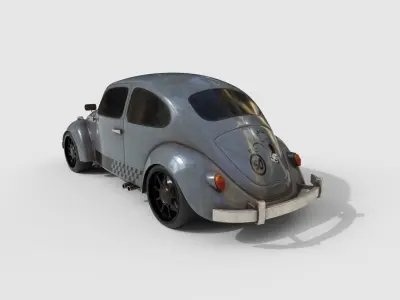 Vokswagen - Punisher Low-poly 3D model