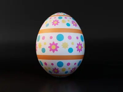 Easter Egg Free low-poly 3D model