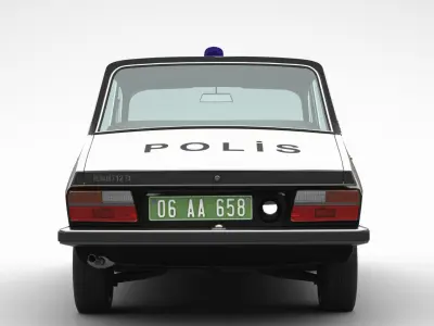 Renault 12 TX Police 3D model