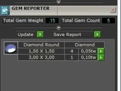  round cufflinks with stones 589 3D print model