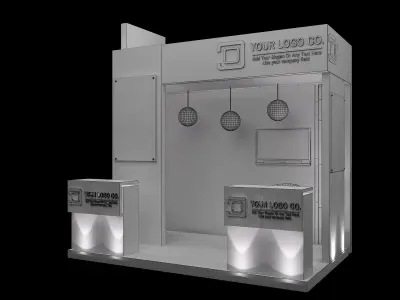 Booth Exhibition Stand a530a 3D model