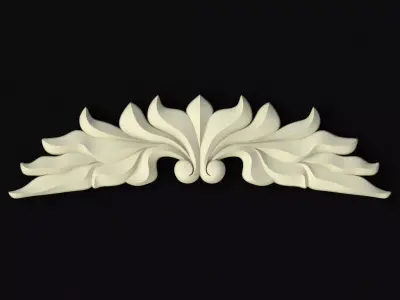 Central decor ornament for furniture 3D model 578