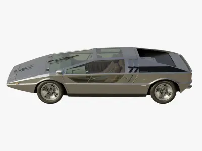 Maserati Boomerang coupe 1972 3D model