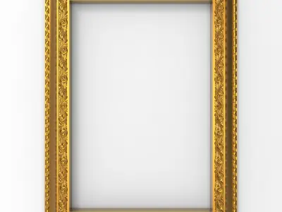 5 carved frames set 3D Model Collection get