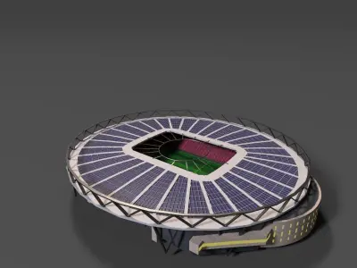 Realistic Stadium Pack  Low-poly 3D model