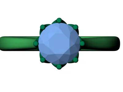 Brilliant ring 3D print model