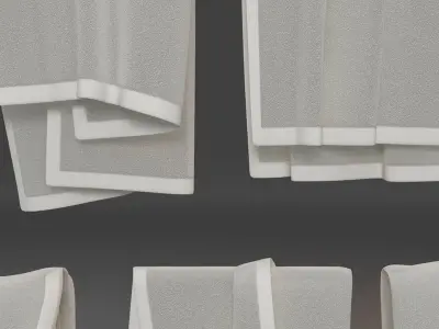 Hanging Towels 2 3D model