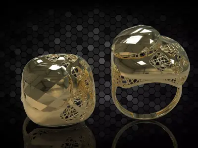 BAGUE MIROIR 3D print model