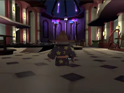 Royal Dining Room Low-poly 3D model