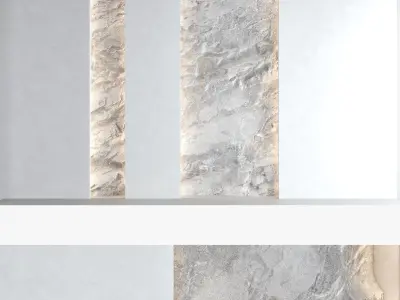 Decorative wall panel set 60 3D model