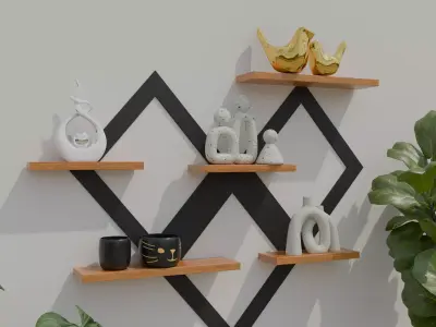 Quadro Decorative Wall 3D model