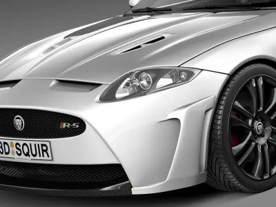 Jaguar XKR-S Convertible 2013 3D model