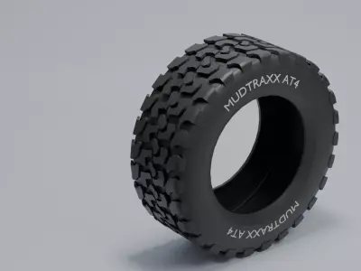 tire truck all terrain 3D model