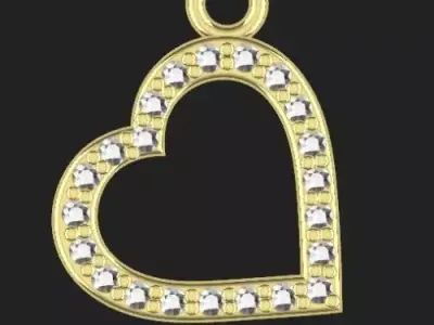 heart pendant Free 3D print model
