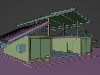 3D container house 3D model