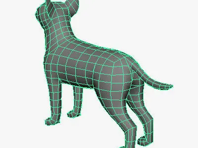Low Poly Chihuahua Low-poly 3D model