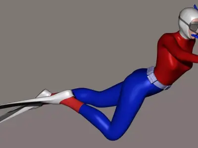 skin scuba 6 3D print model