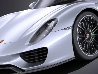 Porsche 918 Spyder 2017 VRAY 3D model