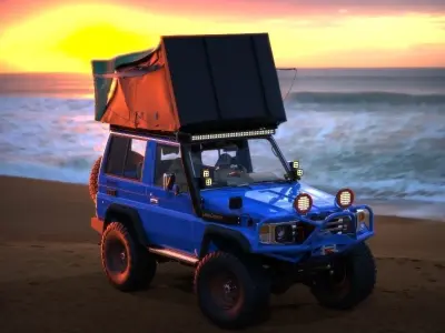 Toyota Land cruser j70 3D model